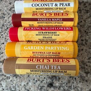 Burt's Bees Lip Balm Assortment - Red, Yellow, Brown